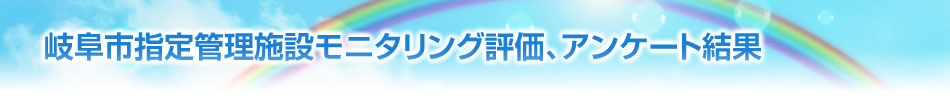 岐阜市指定管理施設モニタリング評価、アンケート結果